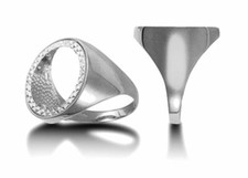 Sterling Silver Plain Half