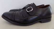 Allen Edmonds Mens Franciscan Monk Strap Dress Shoes Black Leather Buckle 9