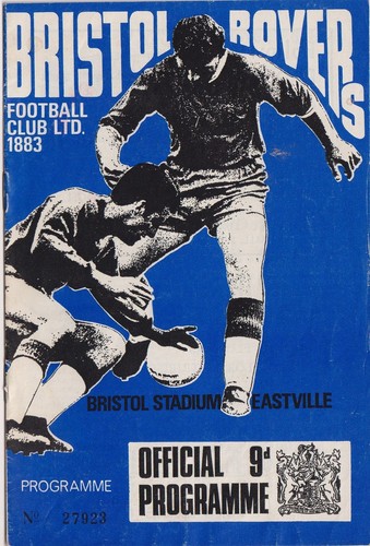 Football programme bristol - programme,