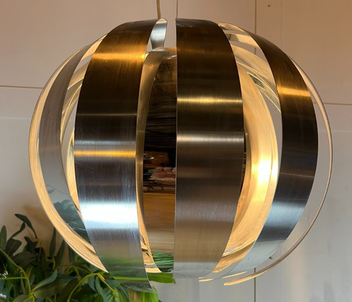 Vintage chrome brushed steel - &,