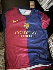 Coldplay X FC Barcelona Football Shirt (Large) Complete With Tags