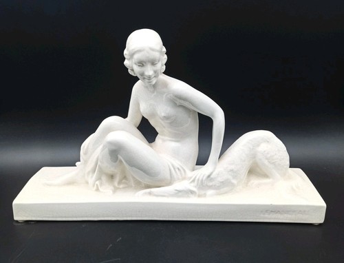 Cracked faience sculpture - cracked,