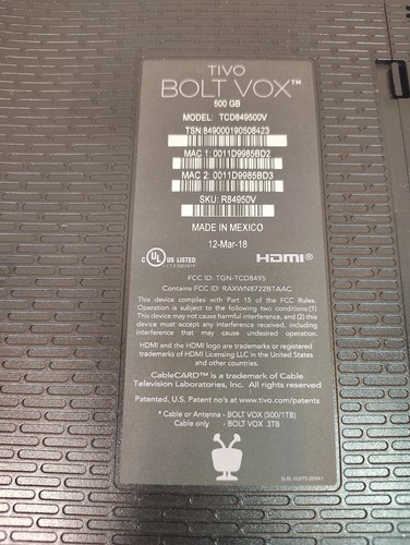 Tivo bolt vox - tivo,