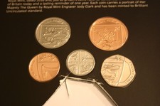 2016 1p,2p,5p,10p,20p Shield Coins Brilliant Uncirculated