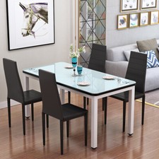 High Back Dinning 4 Chairs Set