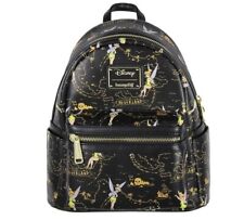 Disney Loungefly Neverland Peter Pan Rare Classic Tinker Bell AOP Mini Backpack