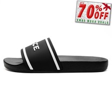 Nicce Quenchin Mens  SliderCasual Fashion Designer Sandals Slides Black