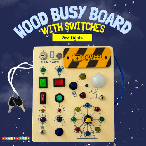 Montessori toddler busy board - toddler,