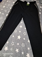 Ladies MATALAN Tapered Leg Black Trouser With Slight Stretch, SIZE 14, NEW!