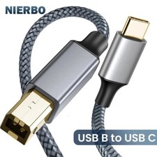 USB B to USB C Printer Cable