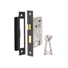 Sash Lock  Brass 3 Lever