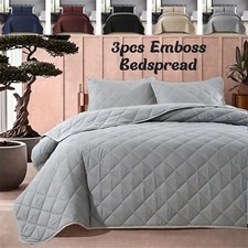 Emboss quilted bedspread - bedspread, 3