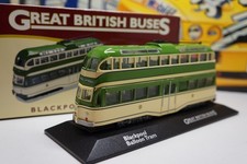 ATLAS - BRITISH BUSES  - 1960 BLACKPOOL  BALLOON TRAM - 1/76 SCALE MODEL