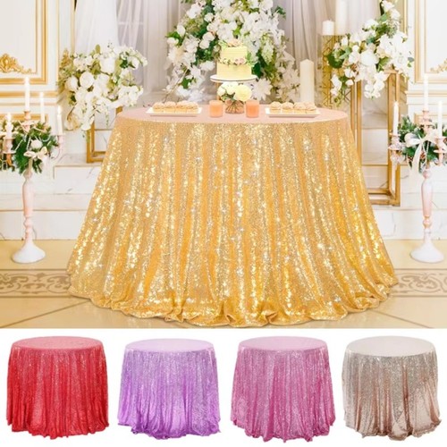 Solid color sequin tablecloth - solid,