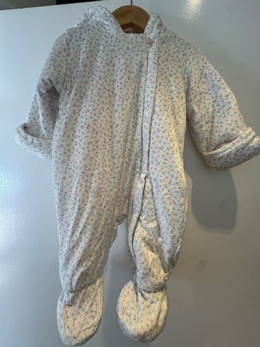 Baby girls hooded pramsuit - girls,