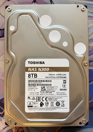 Toshiba nas n300 8tb hdwg480 - toshiba,