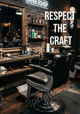 Barber Shop Poster RESPECT THE