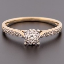 9ct yellow gold 15ct diamond - 9ct,