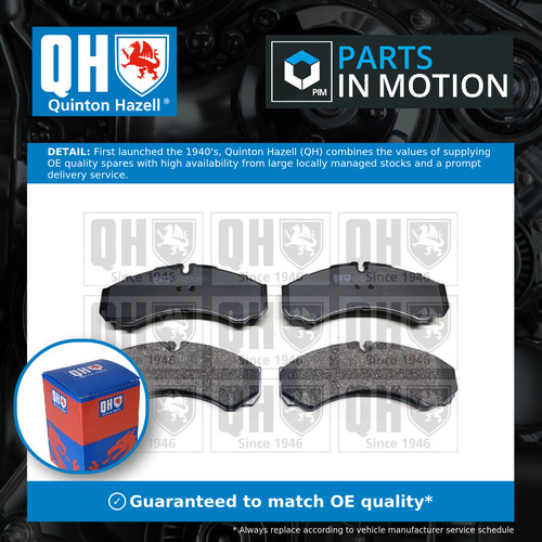 Brake pads set fits iveco - pads,