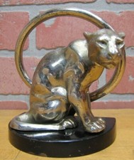 B&H Tiger Leopard Jaguar Big Cat Bookend Decorative Art Statue Bradley Hubbard