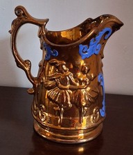 Antique Lustre Ceramic Pitcher