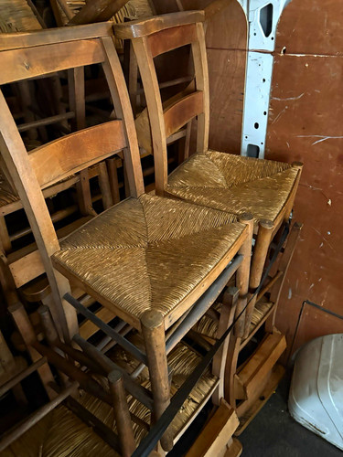 Vintage chapel chairs with - vintage,