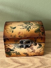 Vintage Style Wooden Trinket