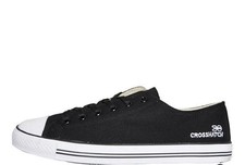 Crosshatch Black Canvas Shoes - UK 9
