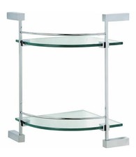 Double Tier Chrome & Glass