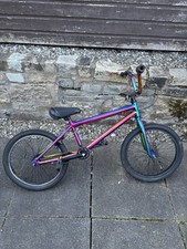 oil slick coloured BMX bike