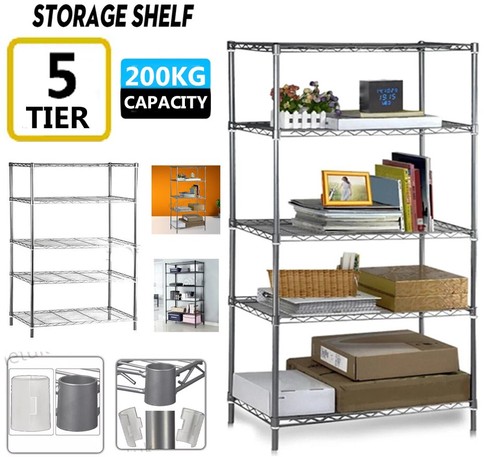 Tier silver metal storage - 5,