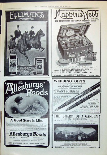 Old print 1910 - ellimans, mappin