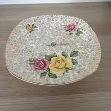 Vintage 50s MIDWINTER Stylecraft CAKE STAND - Roses
