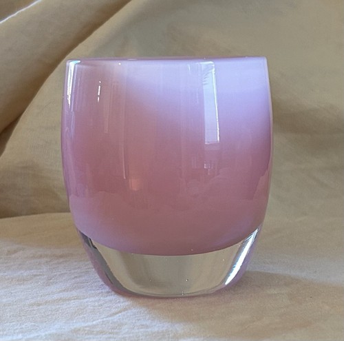 Glassybaby pink candle holder - glassybaby,