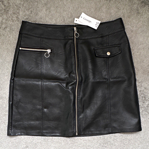 George black faux leather mini - george,
