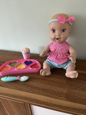 Luvabella Mealtime Magic Mia Interactive Feeding Baby Doll