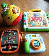 Educational Toy Bundle All Working With Batteries Tablet, Camera, Ball And Book