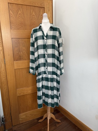 Zara check midi shirt - midi,