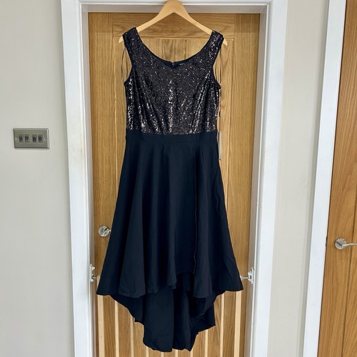 Bnwt roman black sequin - black,