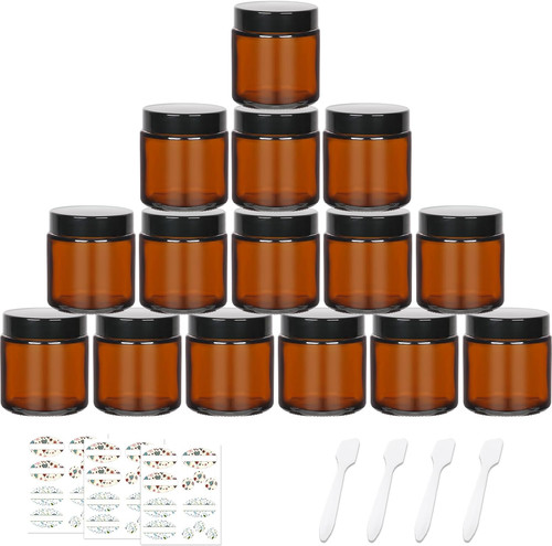 Pack 120ml amber round - 15,