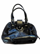 Very Rare Vintage 90s Y2K Guess Collection Monogram Purse HandBag Bovine Leather