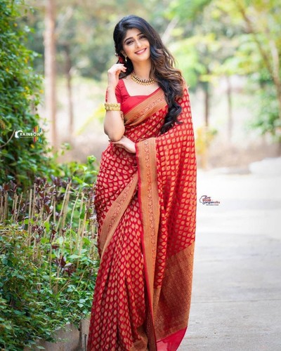 Designer heavy georgette - georgette, saree
