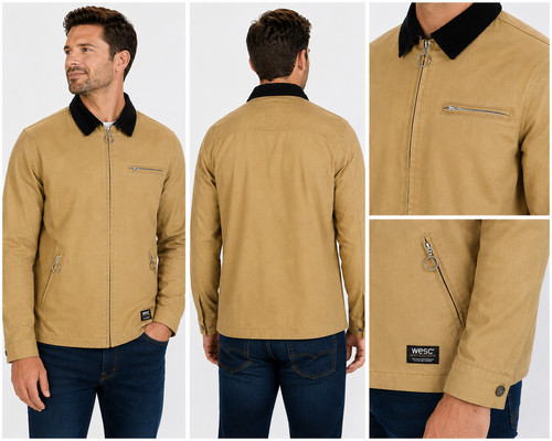 Wesc men canvas work jacket - men's,