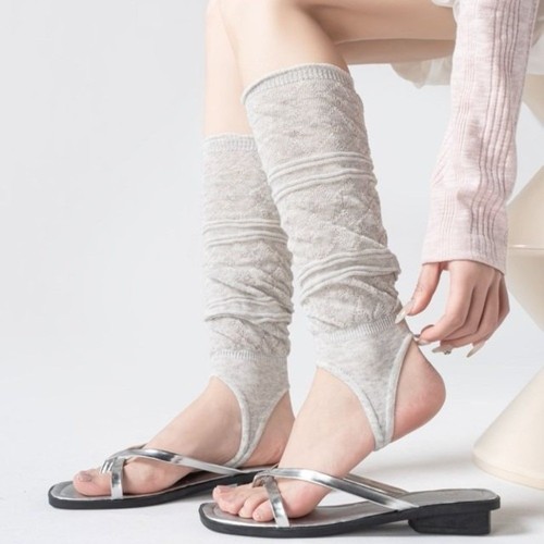 Pair thin knit stirrup - pair,