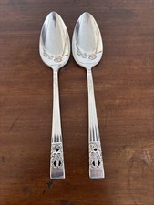 Two Oneida Hampton Court Silver Plated Table Spoons