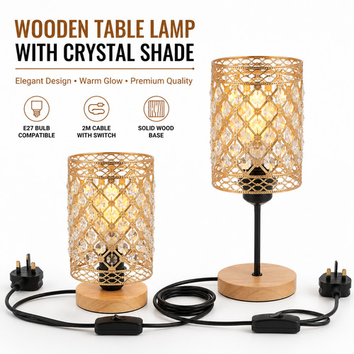 Crystal bead table - crystal,