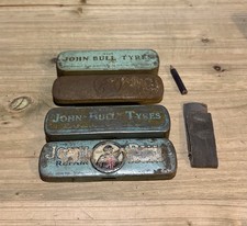 Vintage Old John Bull Repair Cycle Puncture Outfit Rubber Co Ltd Bike Tyre Tins