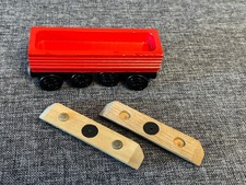 RED SAWMILL LOG CAR  Complete