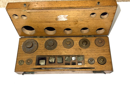 Brass apothecary weights - apothecary, in