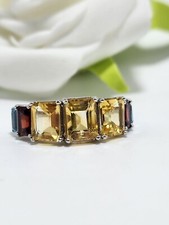 Natural Citrine, Garnet & Blue